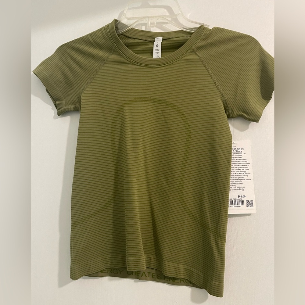 Race length lululemon swiftly short sleeve new with tags